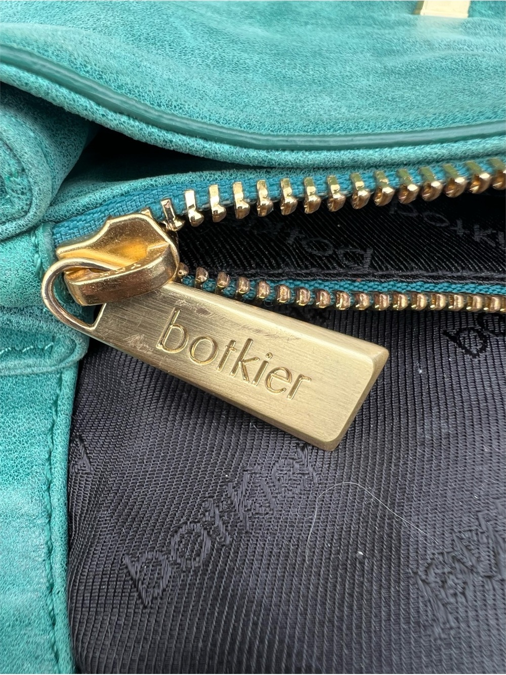 Botkier Valentina green leather fold over shoulder or crossbody bag - Picture 14 of 16